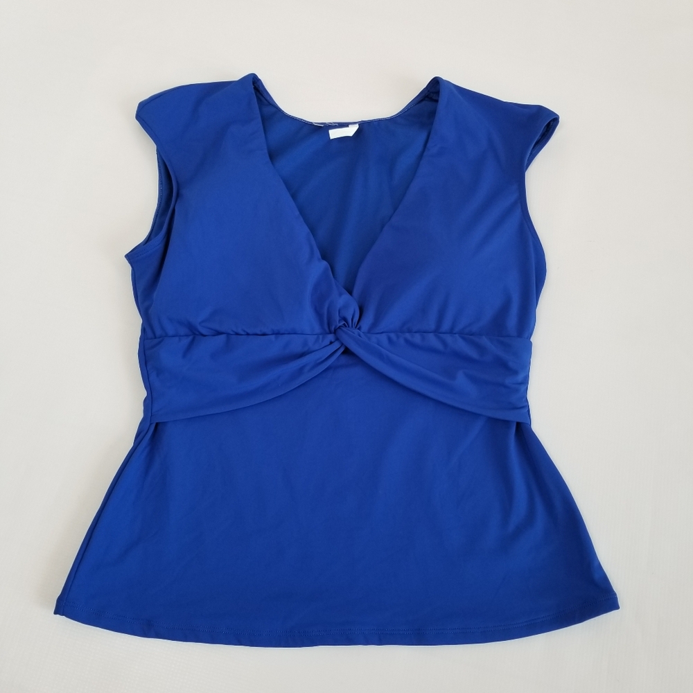 Bleu Rod Beattie Let's Get Twisted Cap Sleeve Tankini Size 12
